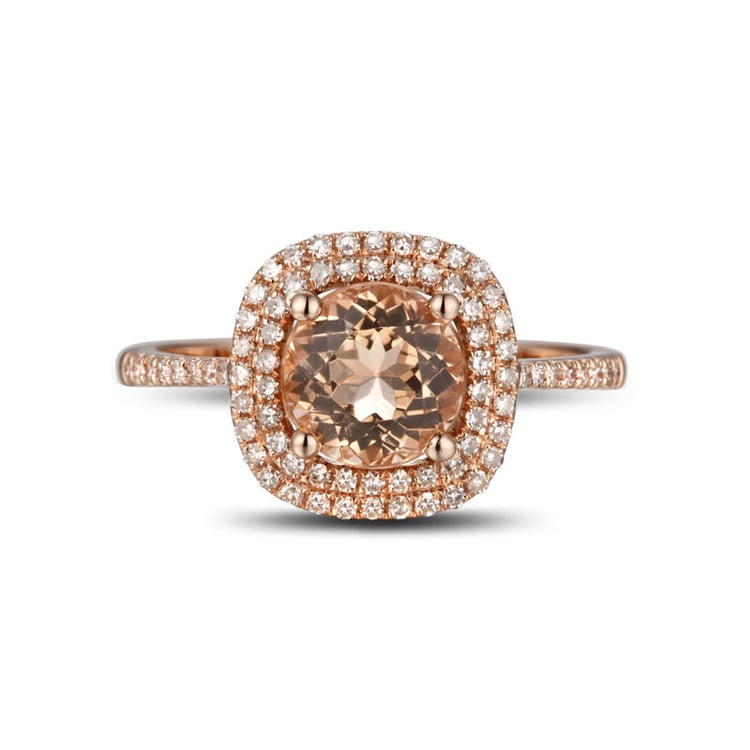 Ring mit Morganit aus Gold 7683