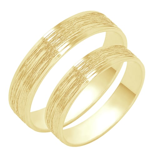Atypische Eheringe aus Gold Basilio