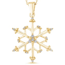 Schneeflocke mit Diamanten Aya