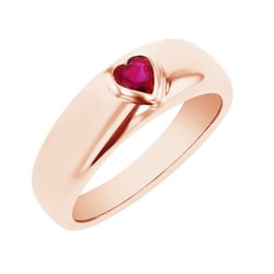 Ring mit Rubin-Herzen Maud