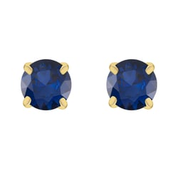 Goldene Ohrstecker mit Saphiren Zagiri