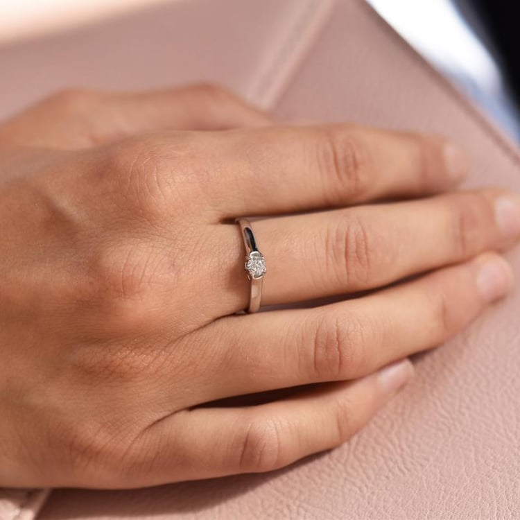 Goldener Diamantring 25533