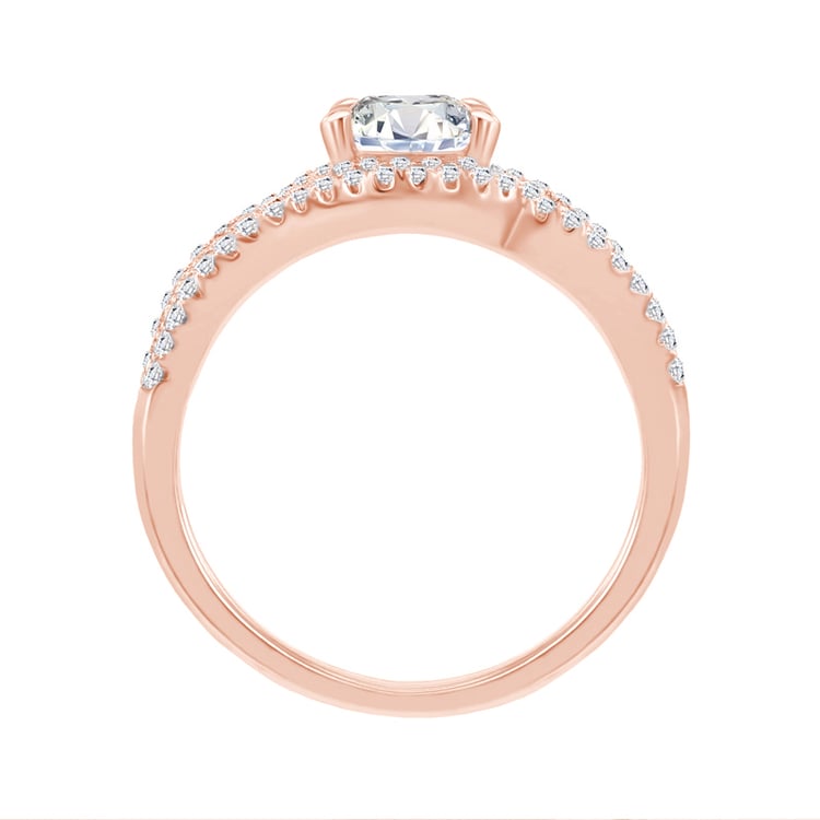 Verlobungsring Rosegold und Diamanten 76041