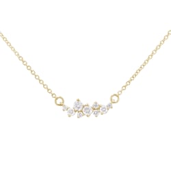 Goldene Cluster-Kette mit Lab Grown Diamanten Kianna