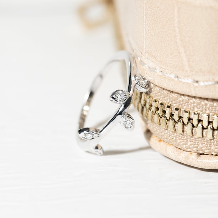 Diamantring in Form eines Ästchens Nereus 129050