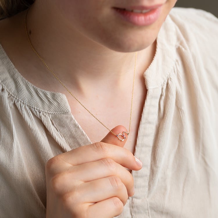 Halskette mit Tierkreiszeichen Leo 140990