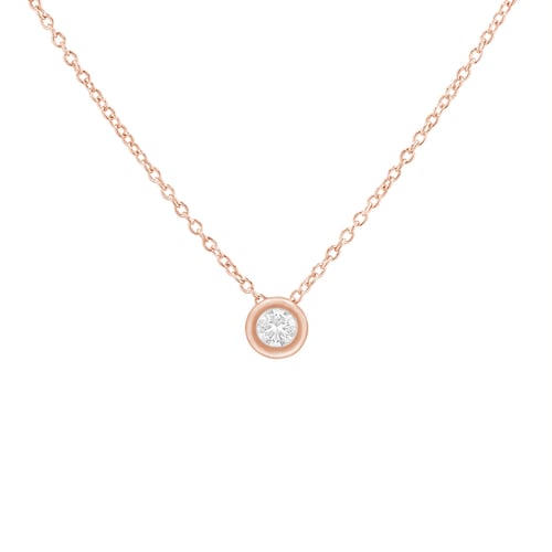 Silberner Halskette mit Lab Grown Diamant Adriana
