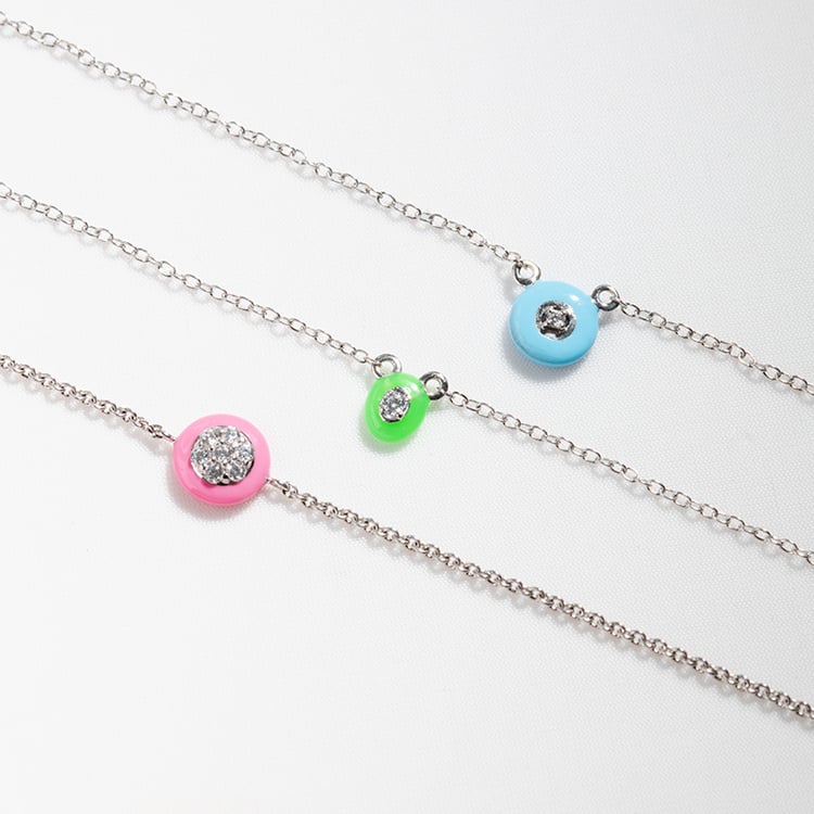 Halskette aus Keramik mit einem Lab Grown Diamanten Celina 122062