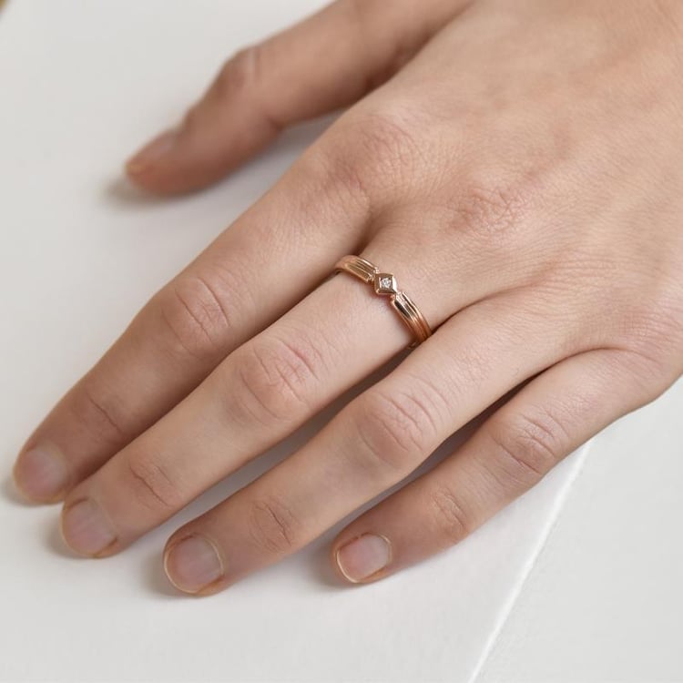 Diamantring aus Gold 23491