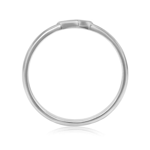 Goldset von Eternity Ring und Ring mit Trillion-Diamant Hylia