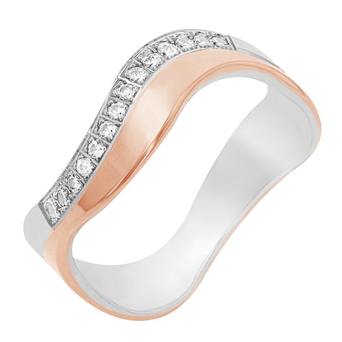 Goldene Eheringe mit Diamanten Charla