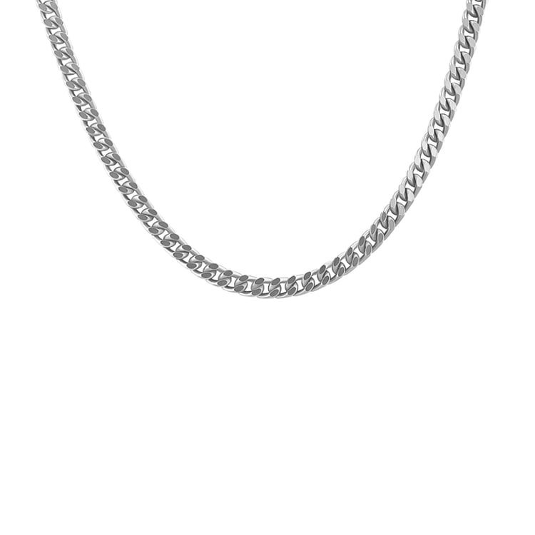 Silberne Panzerkette 50 cm 124324