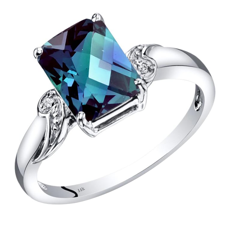 Goldener Ring mit Alexandrit und Diamanten Tiall