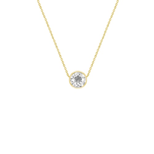 Goldene Kette mit einem IGI-zertifiziertem Lab Grown Diamanten Erin