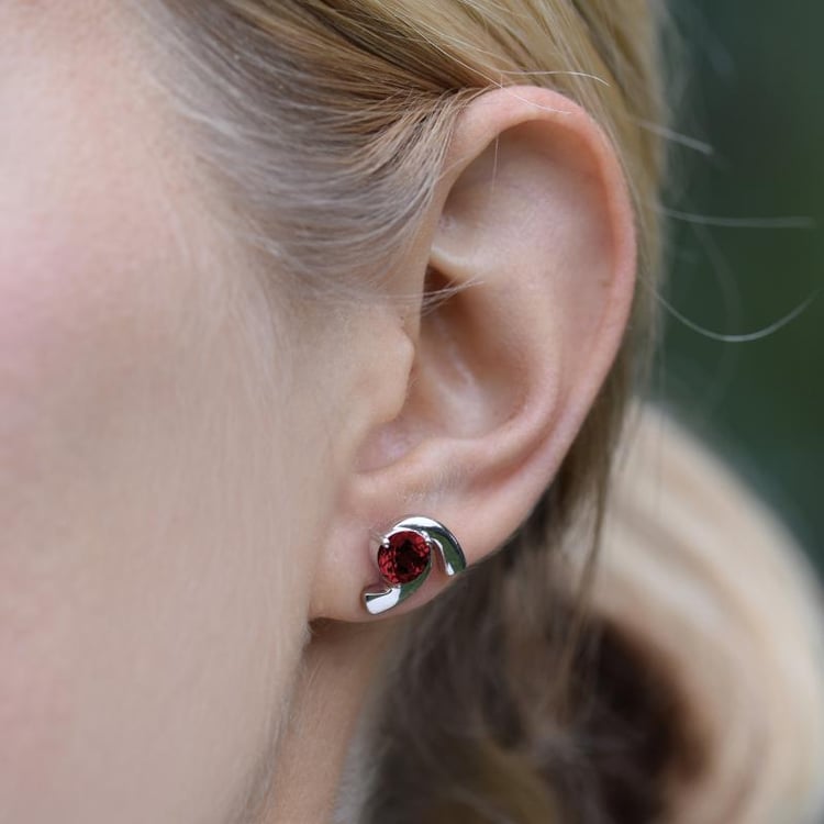 Silberne Ohrringe 17268