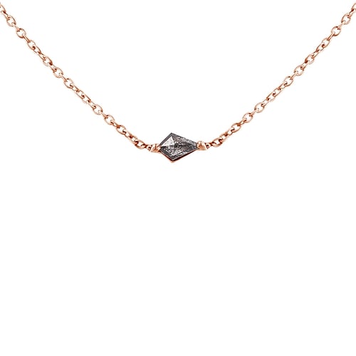Halskette mit Salt and Pepper Diamant in Kite Form Ranka