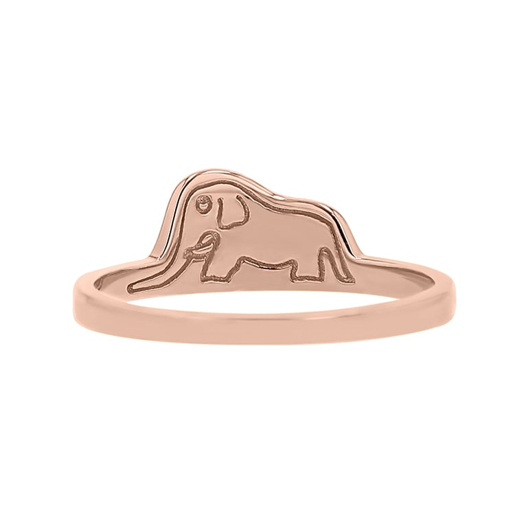 Silberner Ring mit einem versteckten Elefanten Der Kleine Prinz 141801