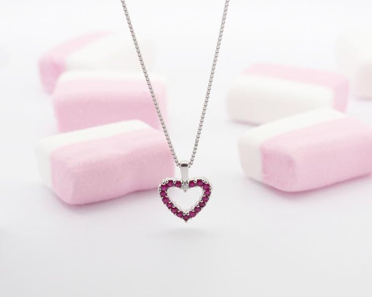 Goldkette mit Rubin 8315