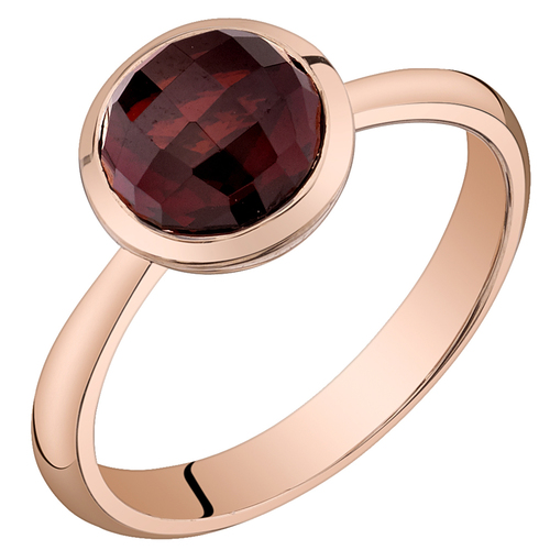 Ring mit Granat aus Roségold Pitie