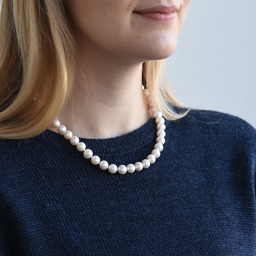 Perlenkette mit Gold Philippa