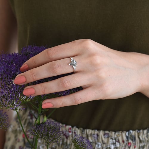 Ring mit Salt and Pepper Diamant Isabela