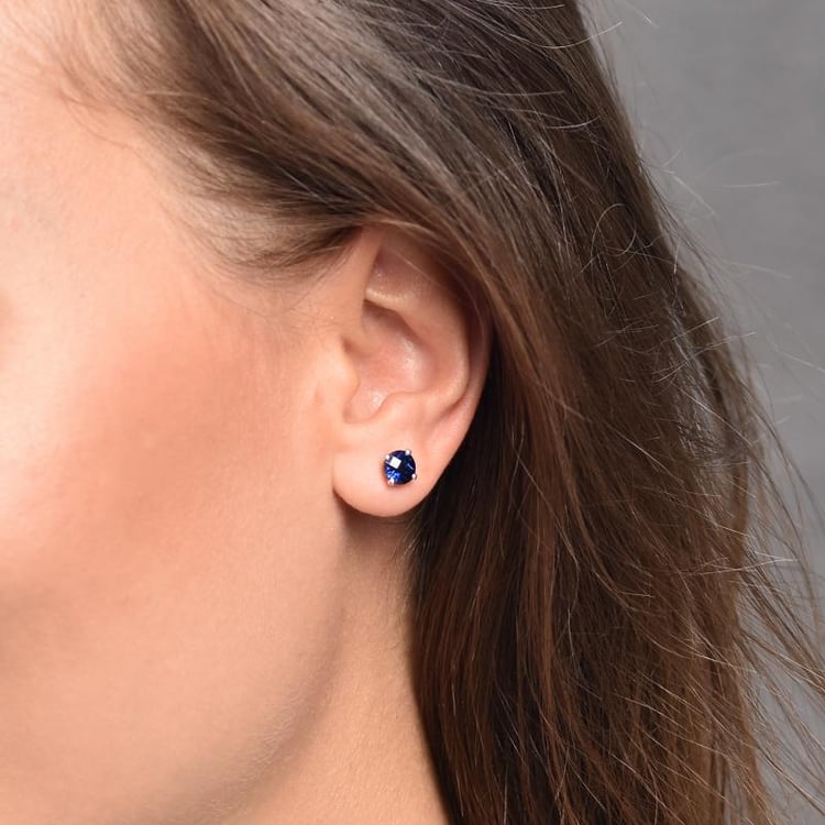 Ohrstecker mit Saphiren 34612