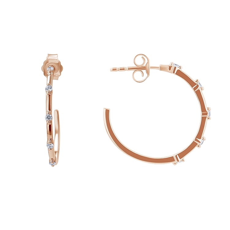 Runde Ohrringe mit Lab Grown Diamanten Garcia 134376