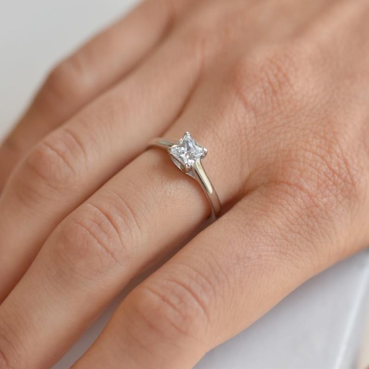 Verlobungsring mit Princess-Moissanit Tamalika 106886