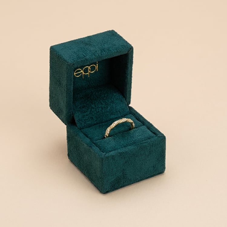 Geflochtener Scheidungsring mit Lab Grown Diamanten Arnulf 166469