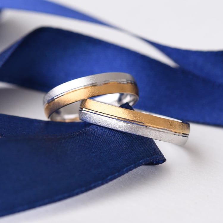 Eheringe aus kombiniertem Gold Ivana 76329