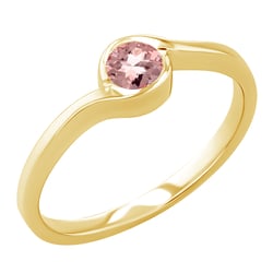 Verlobungsring aus Gold mit Morganit Girija