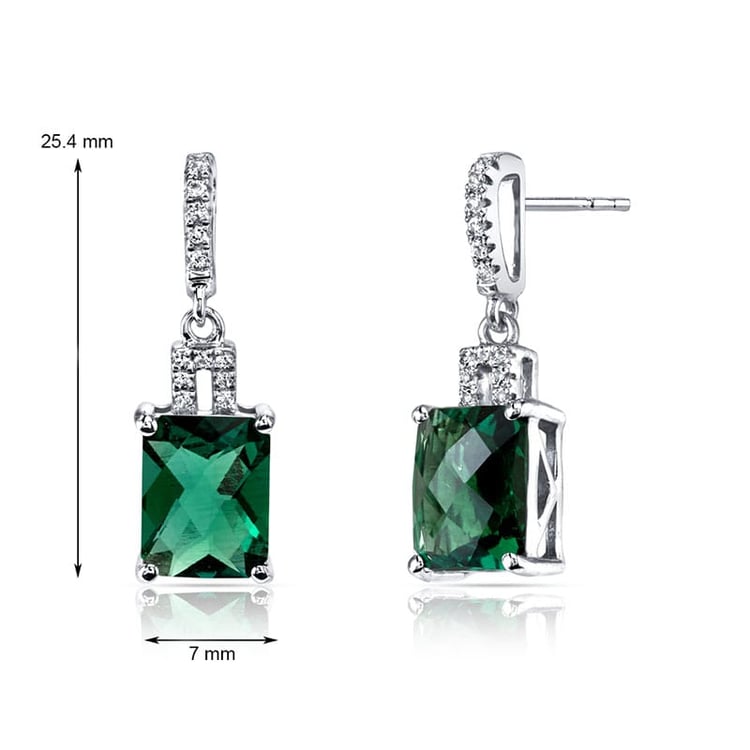 Smaragd und Topas Ohrringe 28083