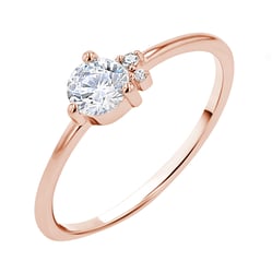 Cluster Ring mit Diamanten Marine