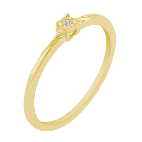 Minimalistischer Ring mit einem Lab Grown Diamanten Marsh