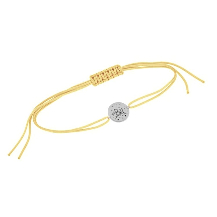 Silbernes String-Armband Der Kleine Prinz und Fuchs mit Gravur 115349