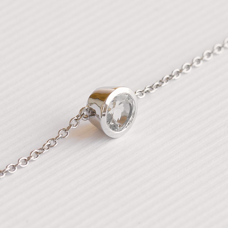 Goldenes Armband mit weißem Topas Arleth 120739