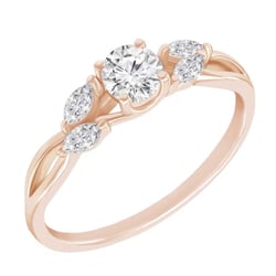 Romantische Scheidungsring mit Lab Grown Diamanten Lyonel