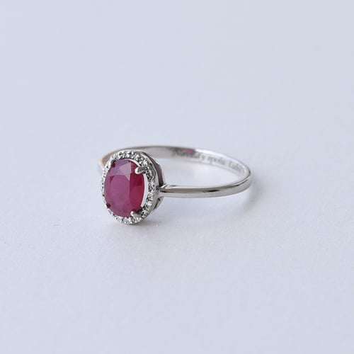 Goldring mit Rubin und Diamanten Arya