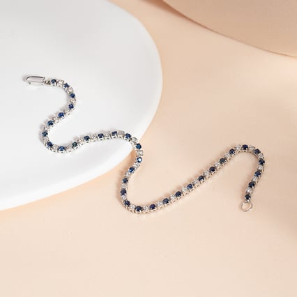 Tennisarmband mit Saphiren und Diamanten Kendrick