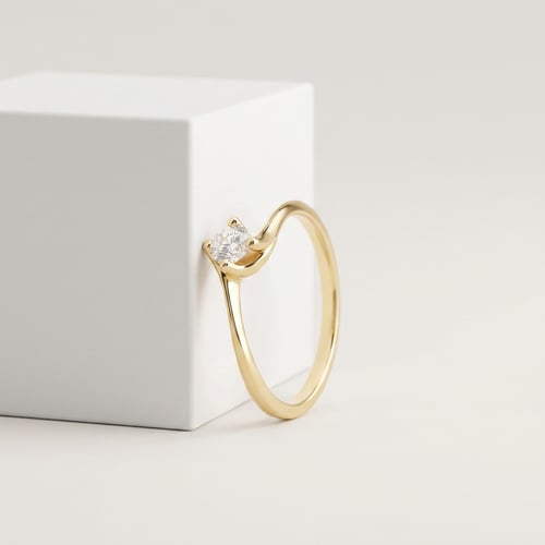 Verlobungsring mit 0.4ct IGI-zertifiziertem Diamanten Nami