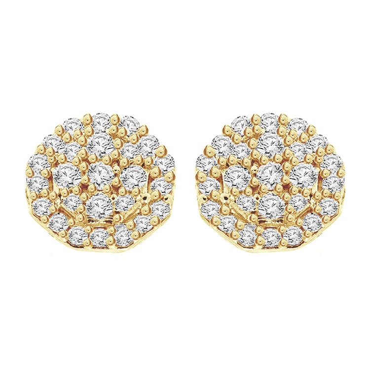 Elegante Ohrringe voller Lab Grown Diamanten Adelais