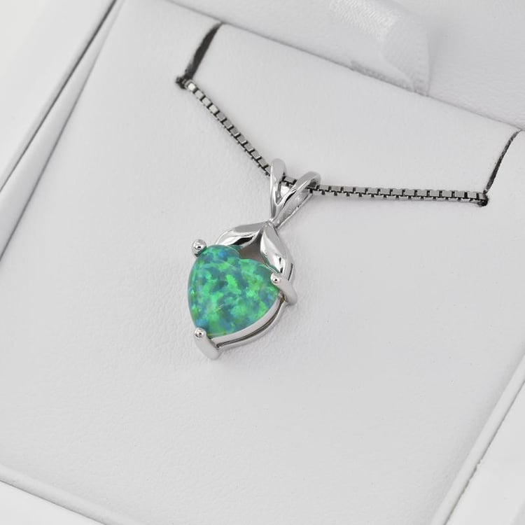 Silberanhänger mit Opal in Eppi-Geschenkbox 27929