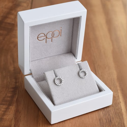 Karma-Ohrringe mit Lab Grown Diamanten Leonas