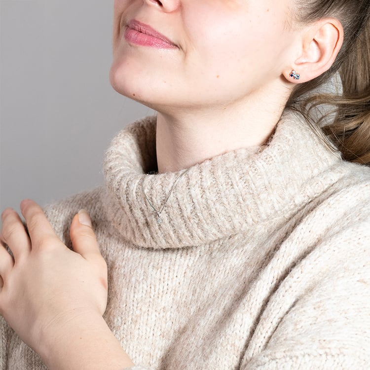 Eleganter Anhänger mit Lab Grown Diamanten Jenoulita 150965