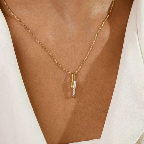 Anhänger aus Gold mit Lab Grown Diamanten Katie
