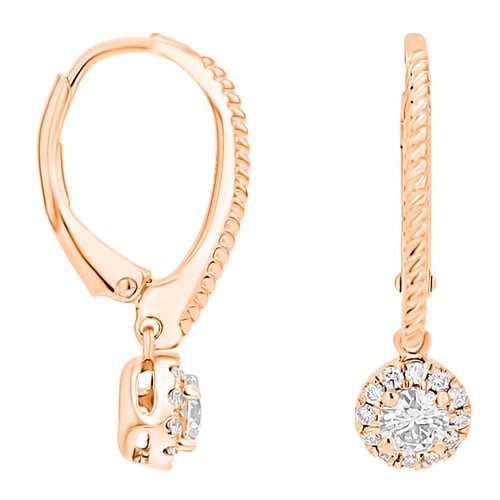 Silberne Ohrringe mit Lab Grown Diamanten Mona
