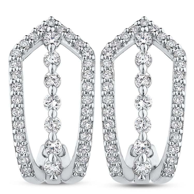 Luxuriöse Diamantohrringe Eustacia