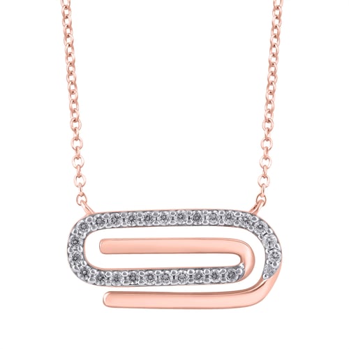 Halskette aus Gold mit Lab Grown Diamanten Aly