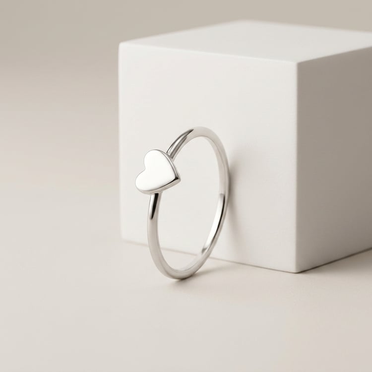 Minimalistischer Goldring mit Herz Ottilie 169759