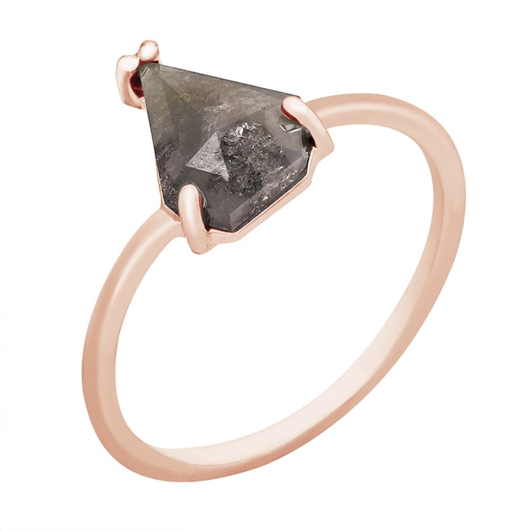 Ring mit Pentagon Salt and Pepper Diamant Azat 98931